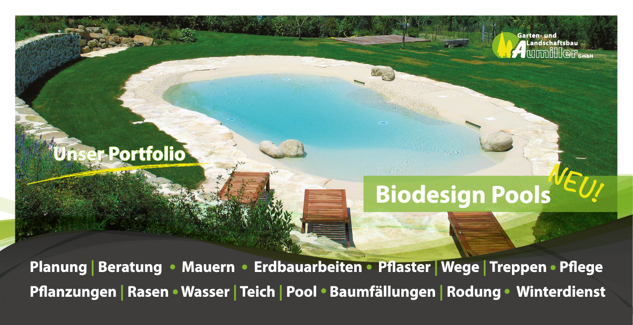 Biodesign Poolbau Wörthsee Garten- und Lanschaftsbau Aumiller